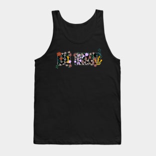 BE KIND WITH WILD FLOWERS BACKGROUND Tank Top